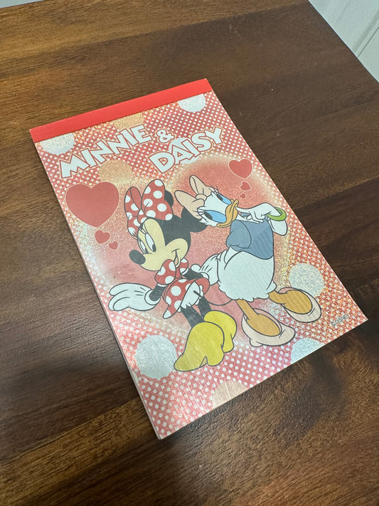 vintage minnie & daisy memo pad