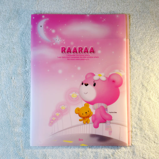 pink bear raaraa folder