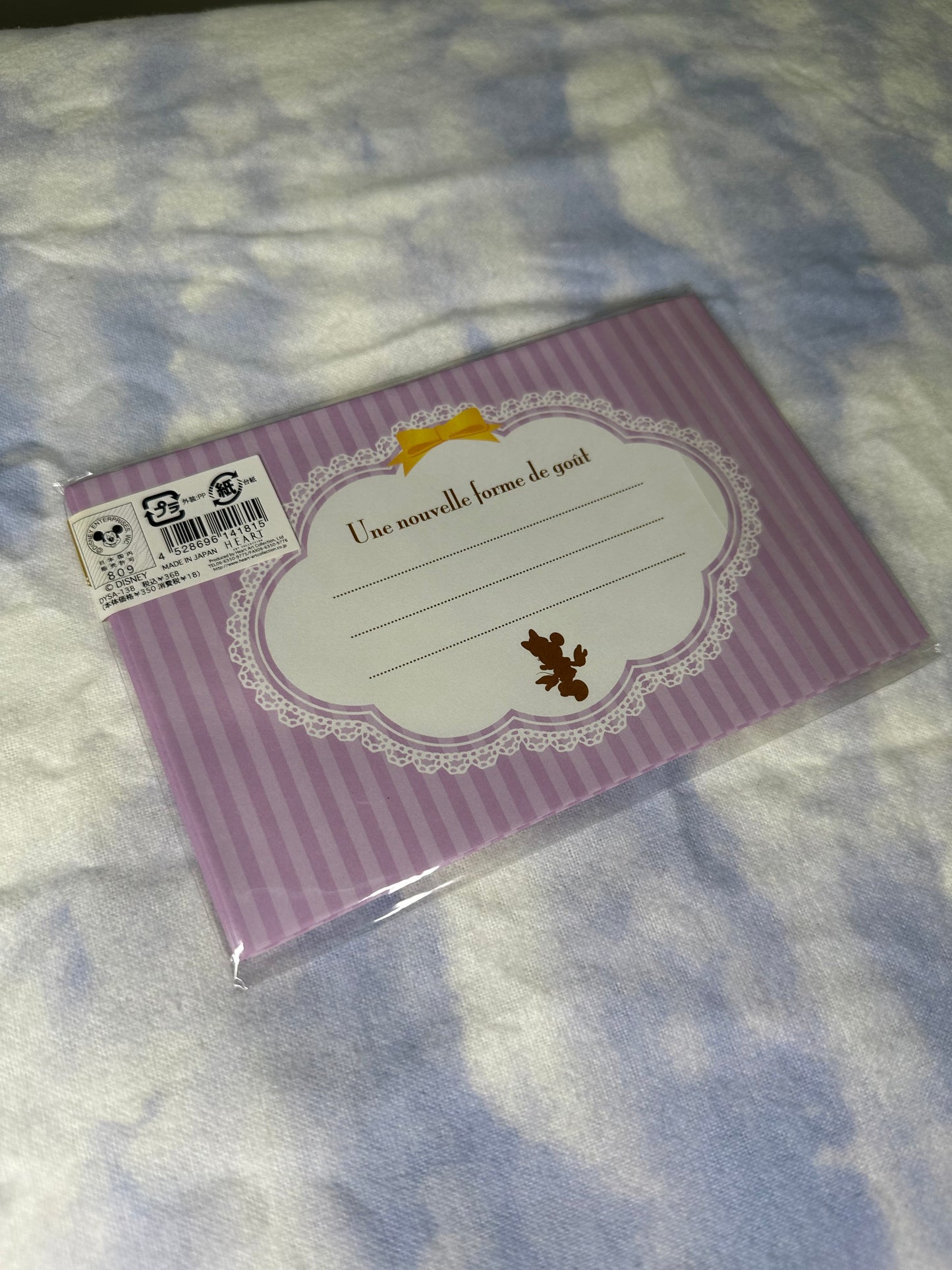 disney mini letter set and large envelopes