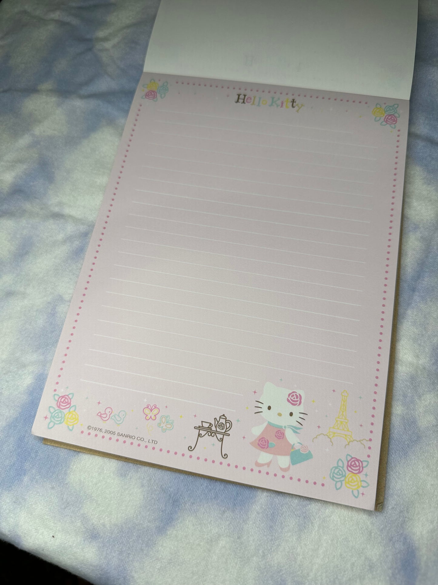 2005 hello kitty large memo pad