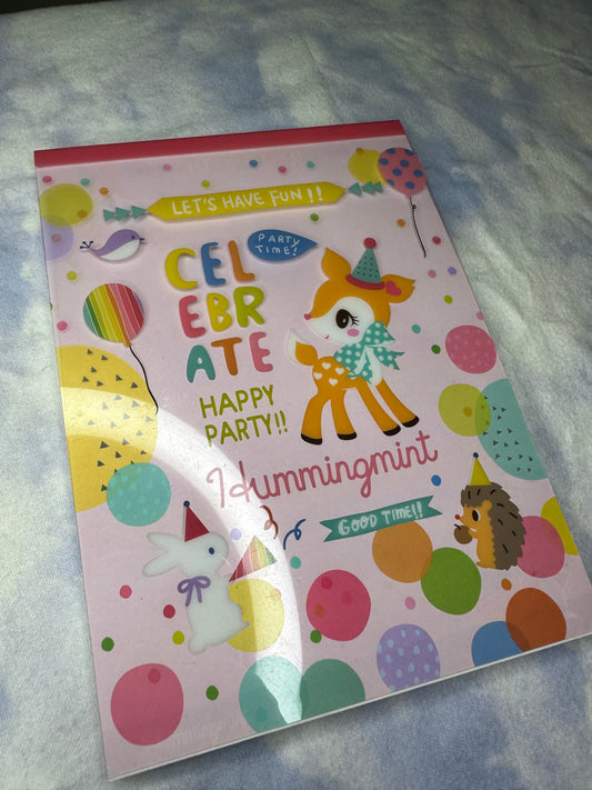 2017 hummingmint large memo pad